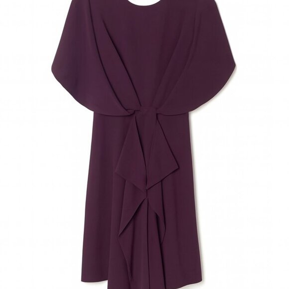 Reiss Plum Open-Back Cocktail Dress | Size 0 - Picture 1 of 6